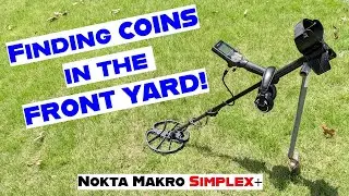 Finding COINS In The Front Yard | Nokta Simplex Metal Detector