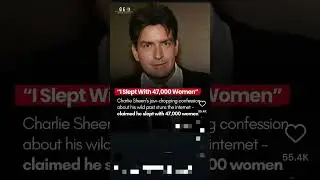 Charlie Sheen Bold Statement #charliesheen #hollywood #actress #intimacy #women #ladies #bold #bold