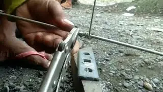 WELDING ROD:paano gawing Spring o talian nang dynema o lubid sa shaft nang speargun for nytdive..
