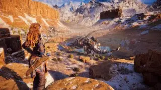 Fighting With  Two Thunderjaws - Horizon Zero Dawn