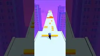 Roof Rails Lvl.6 &ndash; Collect & Slide 🪵🛝 #shorts #games #roofrails #gameshorts