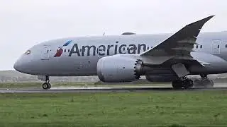 American Airlines Boeing 787-8 N806AA Takeoff | AMS to DFW