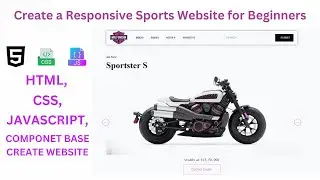 Create a Responsive Sports Website for Beginners || Development of Professional