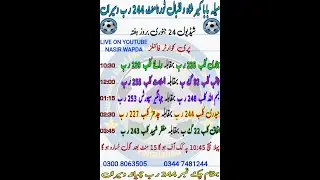 ثاقب فٹبال کلب92گ ب بمقابلہ السلامت فٹبال کلب255ر ب
