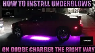 How to install Underglows Professionally on Dodge Charger (ANY CAR)