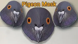 pigeon mask | DIY pigeon craft | bird costume | pigeon mask tutorial | animal mask making