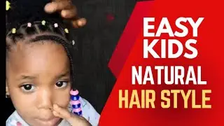 Kids Natural Hairstyle|Easy & Quick Style