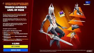 Triarch Aurora's Level Up Pack Fortnite Shop Preview! (Available October 2nd 2023)
