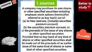 How to study Buy-back shares in companies Act,2013 law made easy💯, KSLU updates, 2021