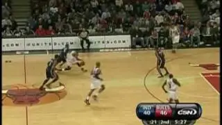 Derrick Rose has the ball on a string