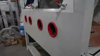 Manual Double Station Sandblasting Cabinet