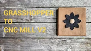 Wooden flower carving on the Shapeoko 3  - Design Process - Grasshopper to Fusion 360 to CNC Mill