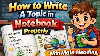 How to write answers in board exam copies | Correct formate to write a topic in copies
