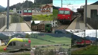 COMPILATION DI TRENI NELLA STAZIONE DI VERSCIACO / ELMO E NEI DINTORNI DI SAN CANDIDO INNICHEN