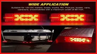 Submersible LED Trailer Light Kit With Wiring Harness For Safe Towing
