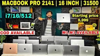 70 to 80 % Starting Price 9999 MacBook Pro 2141 Only 31500 | 16 Inch i7 | 16GB Ram | 512GB SSD