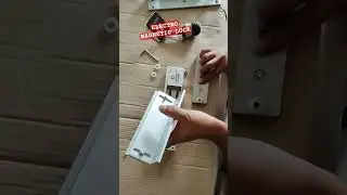 electromagnetic lock (w/ ZL type bracket installation)  #reels  #shorts #tips #howto #installation
