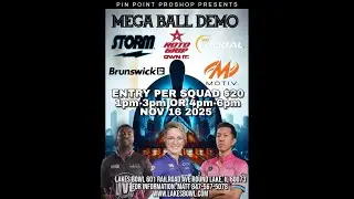 MEGA Ball Demo at Lakes Bowl