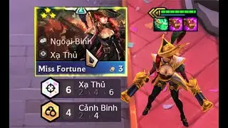 Missfortune 3⭐⭐⭐ 6 xạ thủ full crit- bắn qu&aacute; ch&aacute;y| DTCL M&ugrave;a 6.5 | reroll TFT6.5