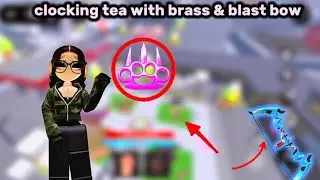 clocking people&rsquo;s tea with BRASS & BLAST BOW in roblox baddies!😳