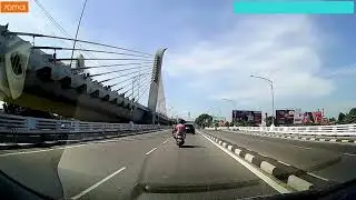 Sri Lanka's newest bridge just before opening - Kalyani Golden Gate Bridge Colombo