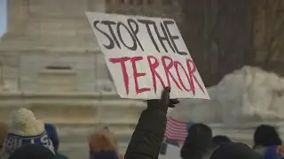 Protesters rally in Buffalo to launch 'Stop US Military Aggression' campaign