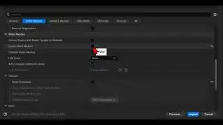 Unreal Engine 5.5 How to import static mesh FBX