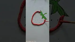 Strawberry art . Sent this to an artist . #strawberry #artist #youtubeshorts #viralvideo #shorts