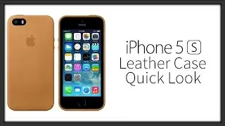 Offical Apple iPhone 5S Leather Brown Case - Quick Look
