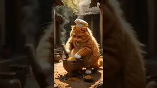Cat making Chai 🫶🏻🐾 #ai #shorts #youtubeshorts #animals #cartoon #cat #viral #trending #ytshorts