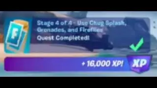 Use Chug Splash, Grenades, And Fireflies (EASY METHOD - Fortnite)