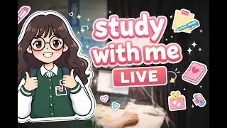 🔴 Study with me LIVE ✨ Winter Edition (50-10 Pomodoro) #studywithme #live #study #livestream