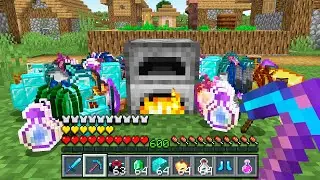 Minecraft UHC but cooked items are BLESSED..