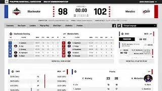 47th Season PBA Comm's Cup ELIMS: Meralco vs. Blackwater LIVE STATS (NO VIDEO)