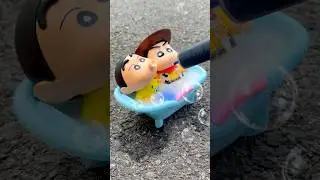 Unboxing Crayon Shin-Chan Friendship & Swimming Pool Colored Bubble Bath TOY ASMR Video #swimming
