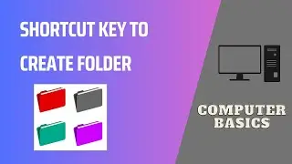 shortcut key for creating new folder in windows | New folder creation in windows with shortcut key
