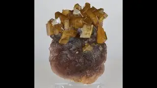 384g Barite Crystal Cluster on Fluorite