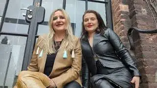 Be Noble Leder Outfit mit Overknees