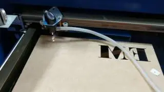 No air assist on 6mm MDF using K40 laser