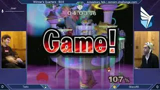 MMOM145 SSBM - tazio (Marth) vs. GliscorRD (Peach) - Melee WQF