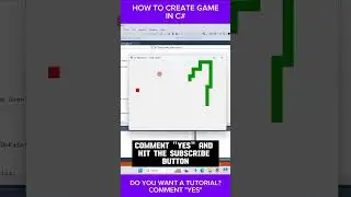 C# Snake Game | C# Coding Tutorial For Beginners #shorts