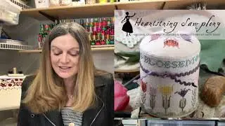 FlossTube Extra: Expo 2021 Releases Annie Beez Folk Art and Heartstring Samplery by Cobweb Corner