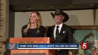 Tim McGraw, Faith Hill Speak At Unveiling Of CMHOF Exhibit