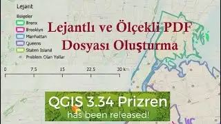 QGIS Eğitimi 4: Mekansal Öznitelik Tablosu Birleştirme | Mekansal İndeks | Lejantlı Harita Kaydetme