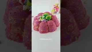 Satisfying Sand Cake Decoration with Cute Toppings | #asmr #sandcutting #satisfyingvideo