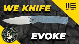 Нож WE Knife Evoke, 20CV, Titanium Blue