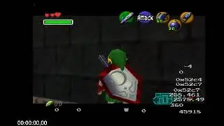 ledge clip, seam walk into shadow temple (without fire source) ocarina of time
