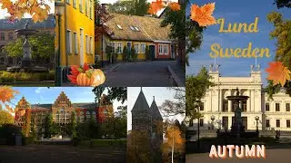 Autumn Stroll Through Lund: One of the most charming medieval cities in Sweden 4K