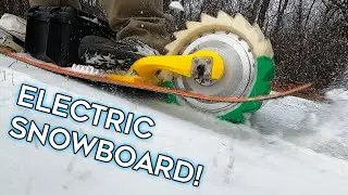 What It's Like To Ride My DIY Electric Snowboard