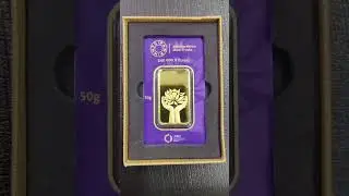 MMTC 50gm Lotus Gold Bar 999.9 - SONEEZ